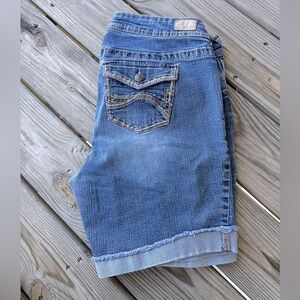 Reign Blue Denim Shorts size 16
